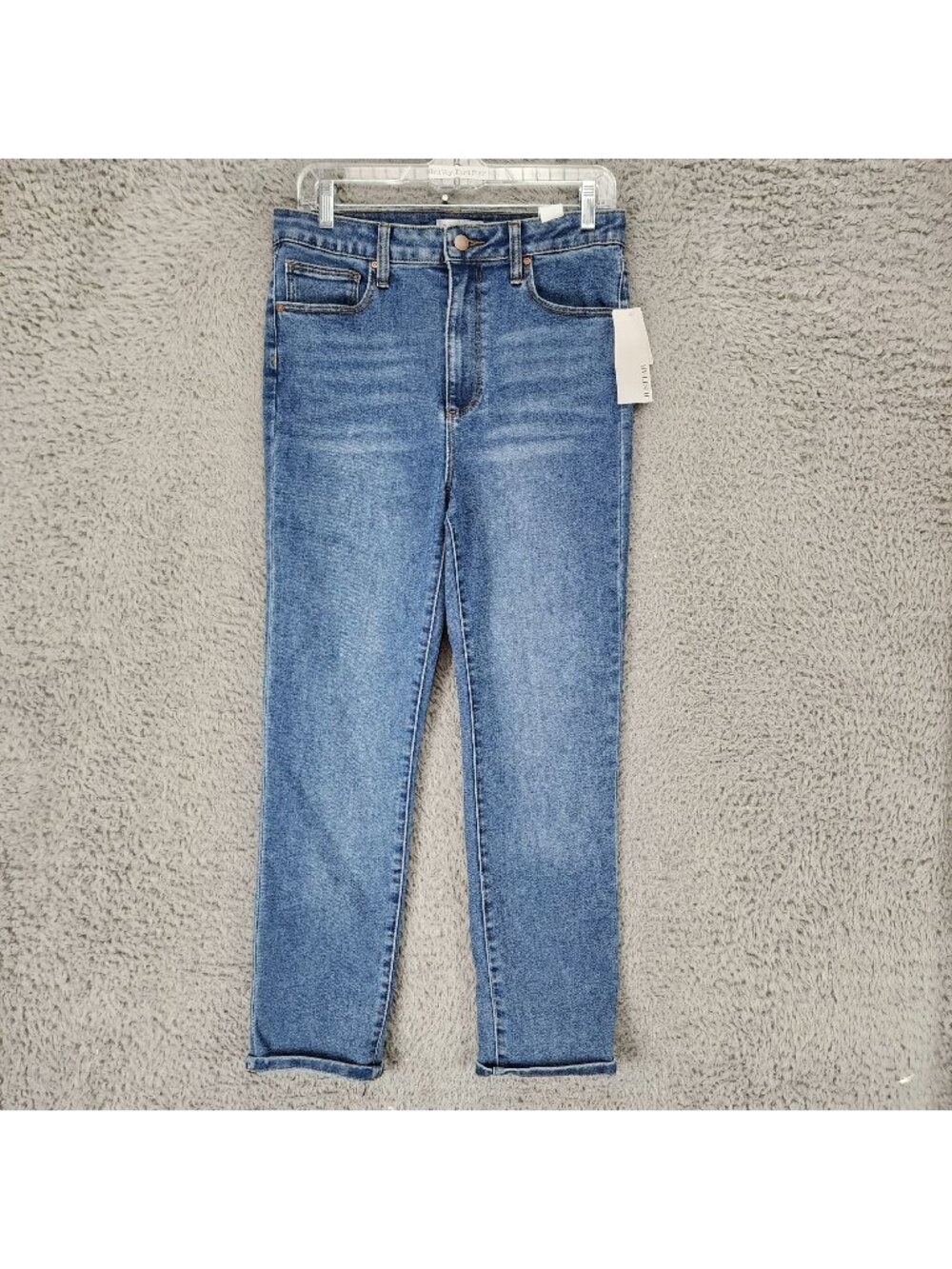 Just Fab Jeans Womens 29 Blue Stretch Denim Straight *NWT*